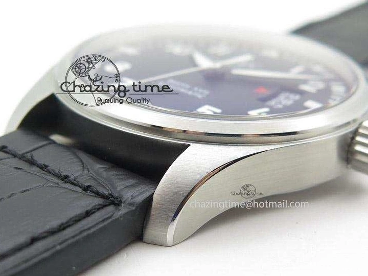 MIROTIME 0416 Mark XVII 1:1 MK Maker Best Edition SS Black Dial On Black Leather Strap A Sporty 7372